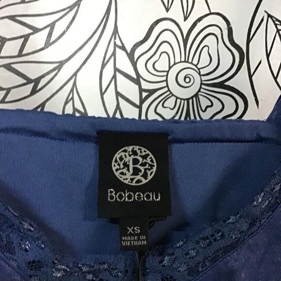 Spaghetti Strung Summer Flowy Boho Relaxed Fit Bobeau Maxi Dress Blue Size XS - Picture 10 of 12